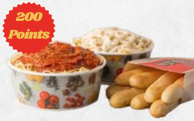 Fazoli's Rewards and Points 22 Small fresh-tossed family meal