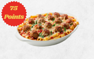 Fazoli's Rewards and Points 12 Baked Italian meatballs
