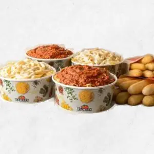 Fazoli’s Menu with Prices and Pictures USA 15 Large Fresh-Tossed Family Meal (Serves 8)